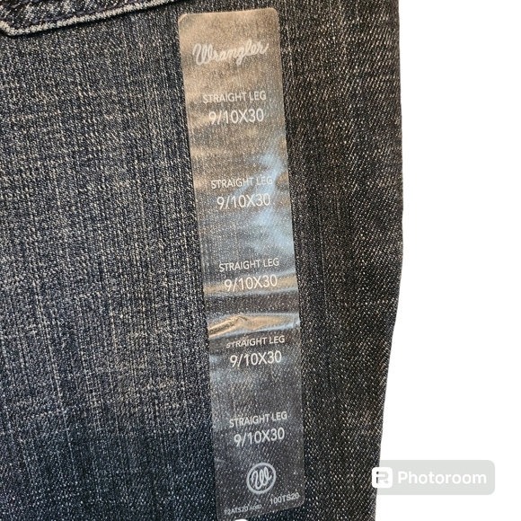 NWT STRAIGHT LEG WRANGLERS SIZE 9/10x30 - Picture 3 of 7